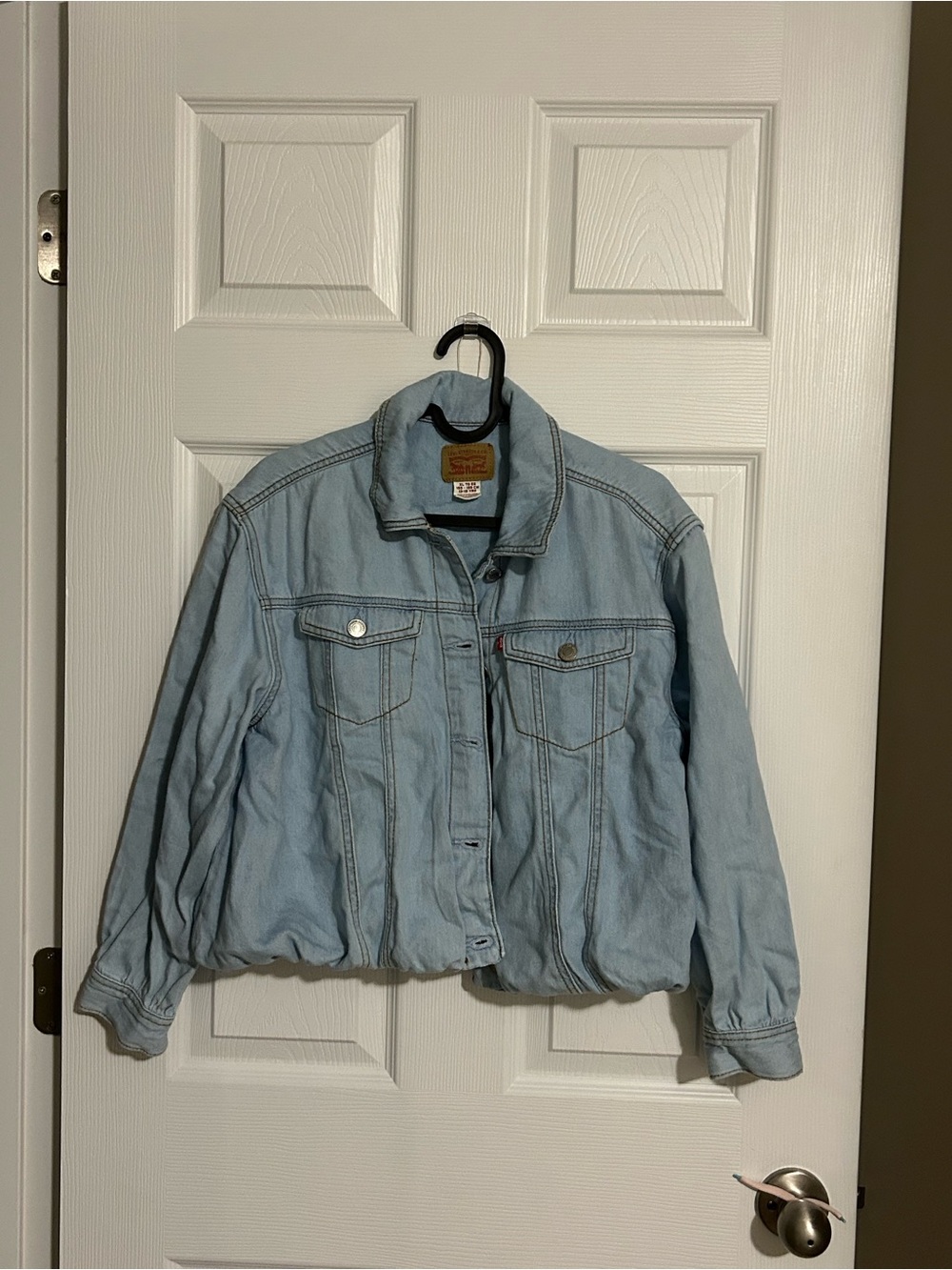 Levi’s Light Blue Women's Denim Jacket Kids XL - Classic Casual Coat